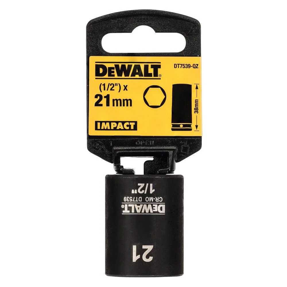 Головка торцева ударна коротка IMPACT DeWALT DT7539 — фото 2