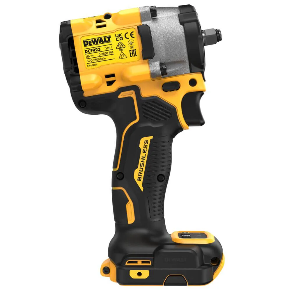 Гайкокрут ударний акумуляторний безщітковий DeWALT DCF923N — фото 4