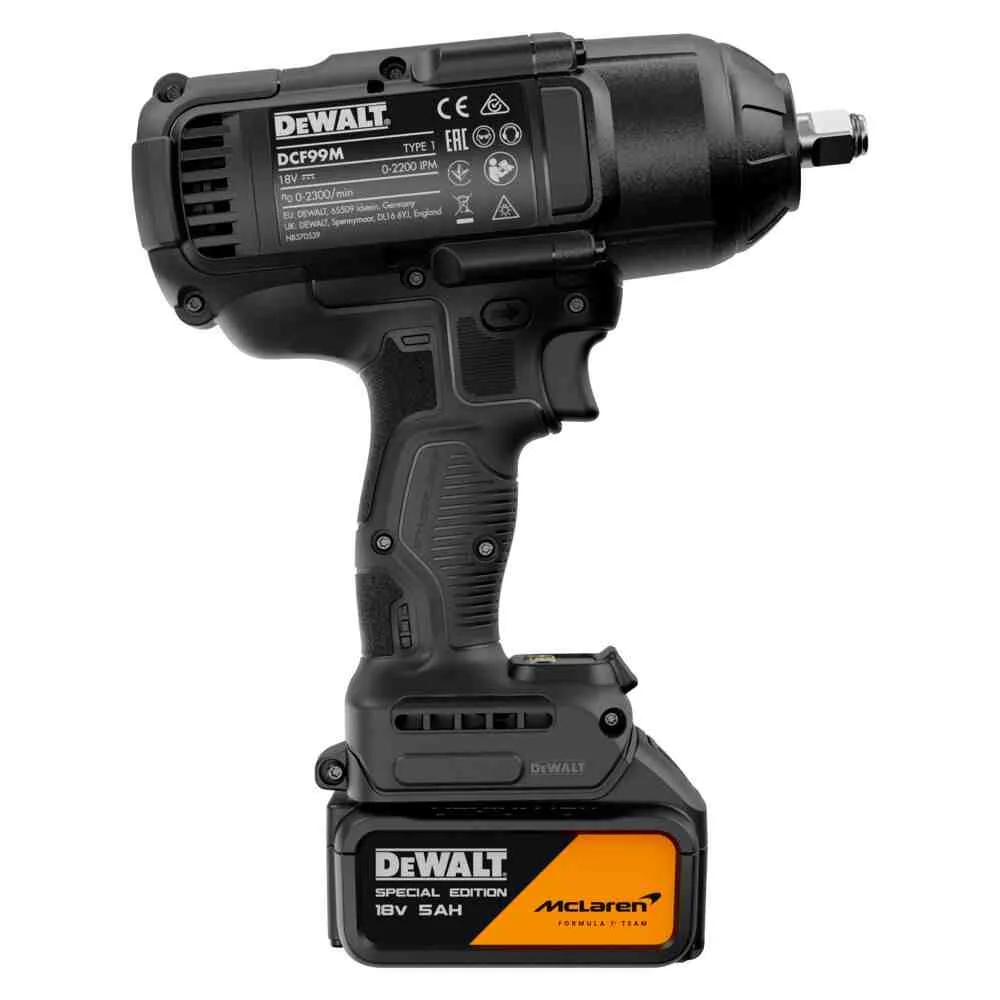 Гайкокрут ударний акумуляторний безщітковий McLaren F1 TEAM SPECIAL EDITION DeWALT DCF99MP2T — фото 6
