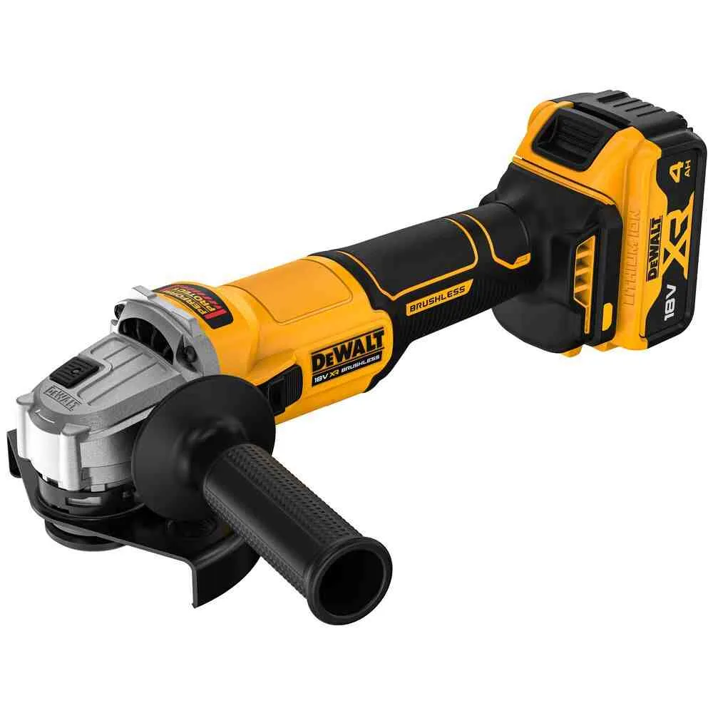 Шліфмашина кутова - болгарка акумуляторна безщіткова DeWALT DCG407M1T — фото 4
