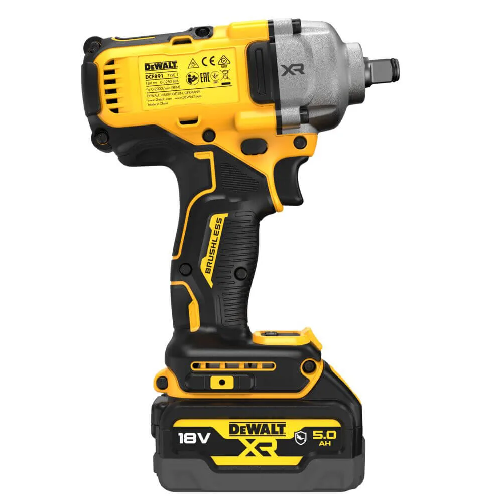 Гайкокрут ударний акумуляторний безщітковий DeWALT DCF891P2G — фото 4
