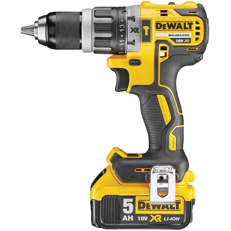 Дриль-шурупокрут акумуляторний безщітковий ударний DeWALT DCD796P2 — фото 3