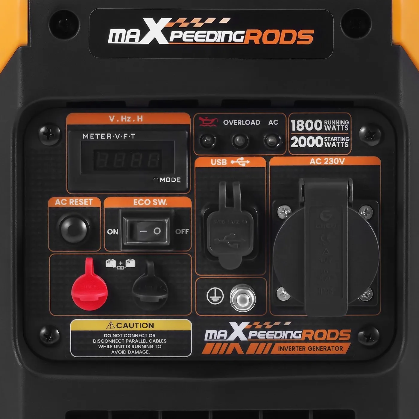 Генератор інверторний MaXpeedingRods MXR2350, 1.8 кВт, бензин, ручний стартер — фото 4