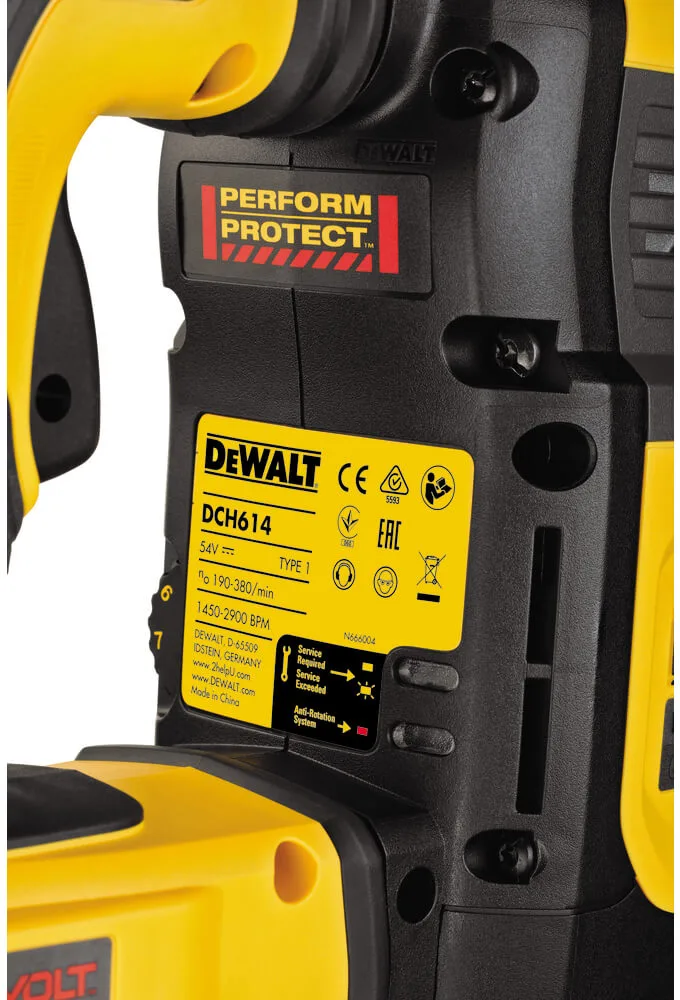 Перфоратор акумуляторний безщітковий SDS-MAX DeWALT DCH614N — фото 4