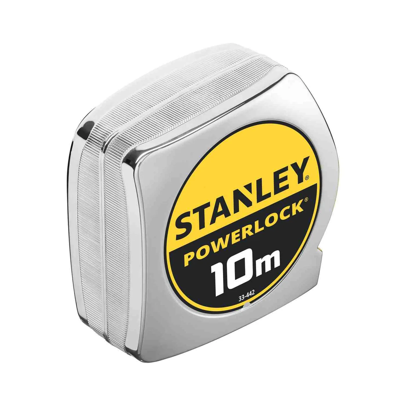 Рулетка вимірювальна Powerlock® довжиною 10 м, шириною 25 мм в хромованому пластмасовому корпусі STANLEY 0-33-442 — фото 3