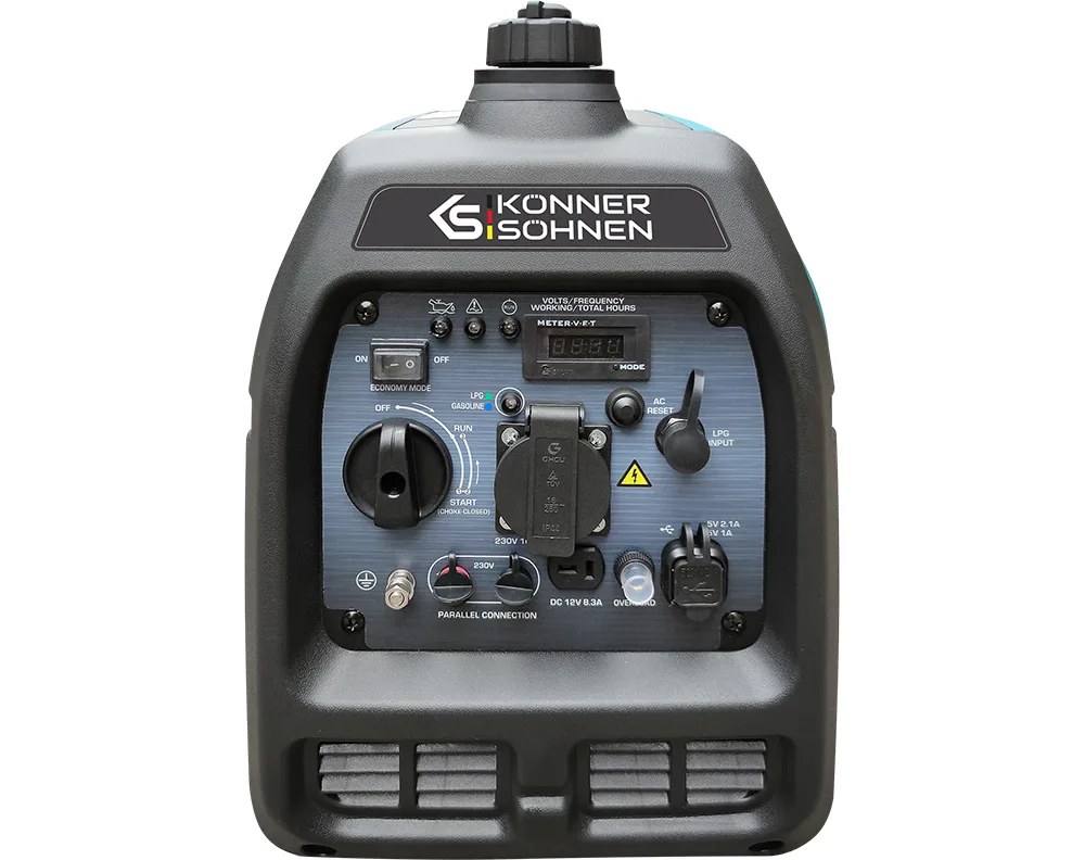 Інверторний генератор Könner & Söhnen KS 3100iG S, 2,8 кВт, газ/бензин, ручний стартер — фото 3