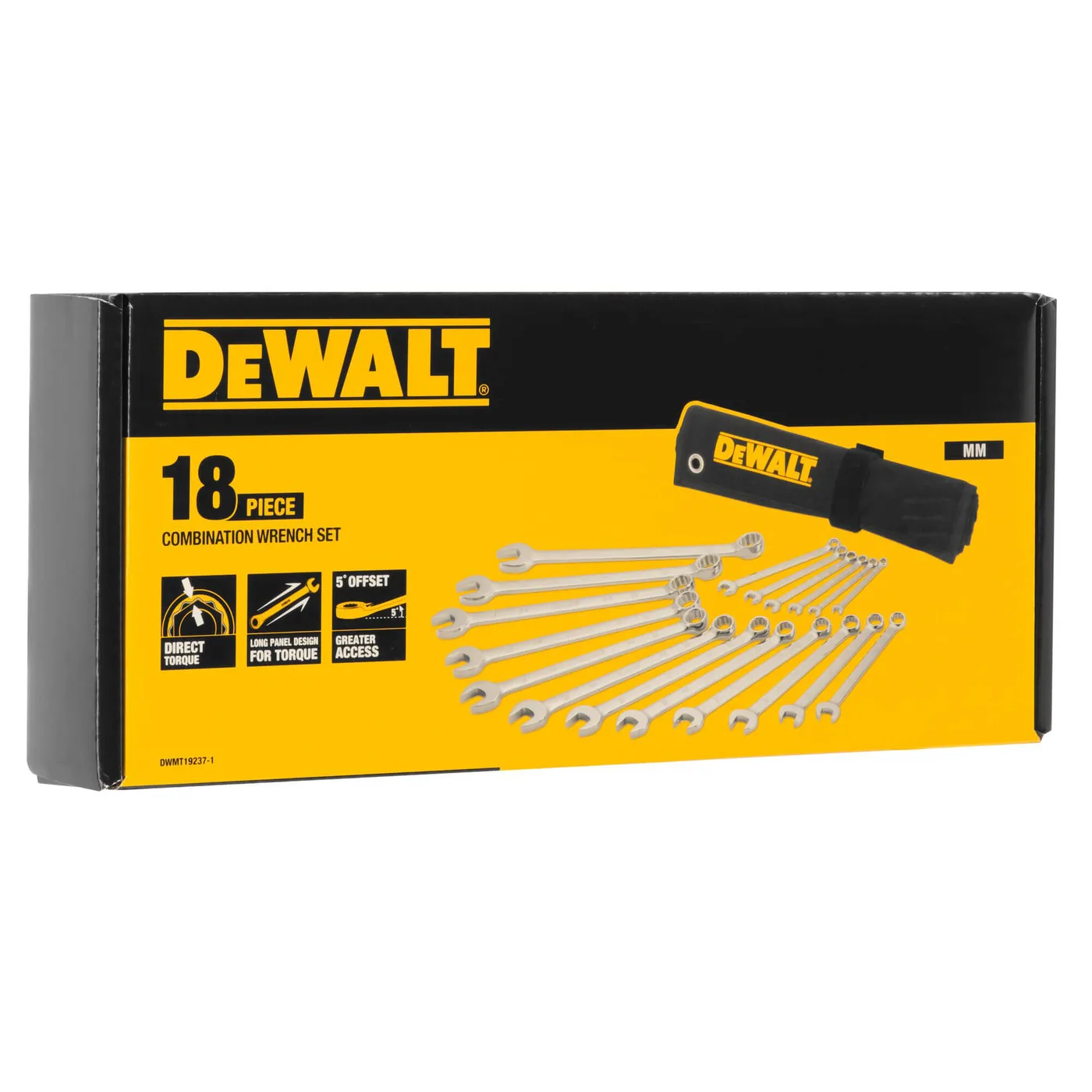 Набір ключів комбінованих, 18 штук DeWALT DWMT19237-1 — фото 3