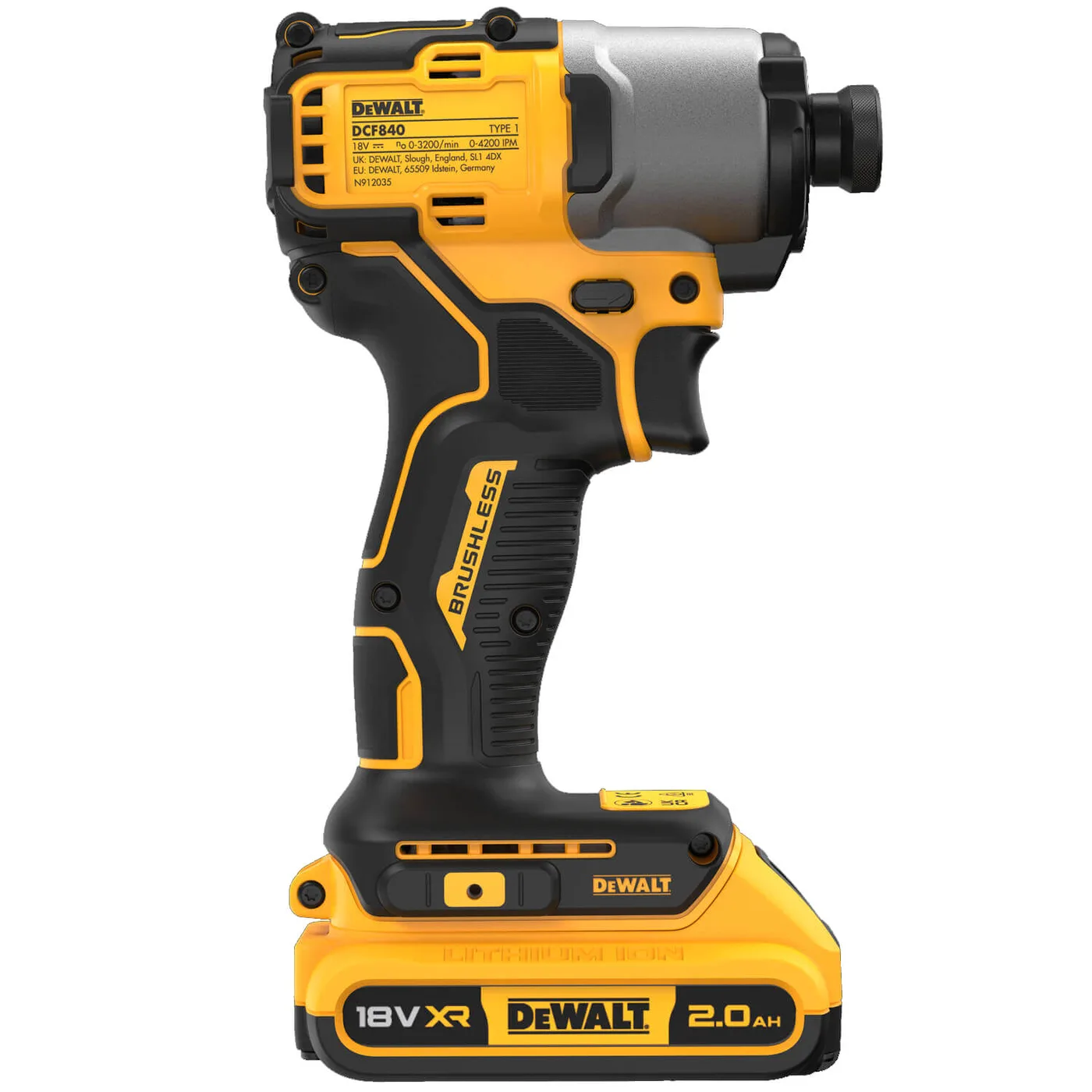 Шурупокрут ударний акумуляторний безщітковий DeWALT DCF840D2T — фото 3