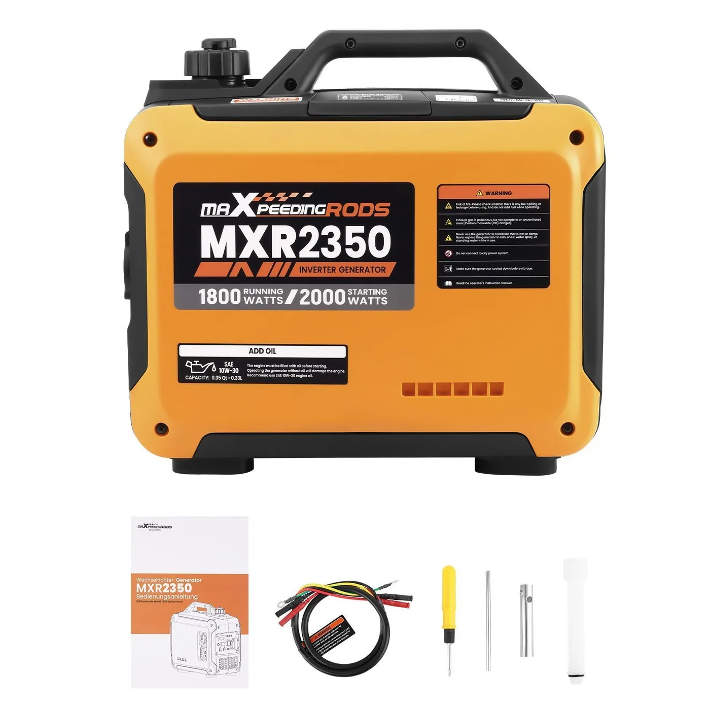 Генератор інверторний MaXpeedingRods MXR2350, 1.8 кВт, бензин, ручний стартер — фото 6
