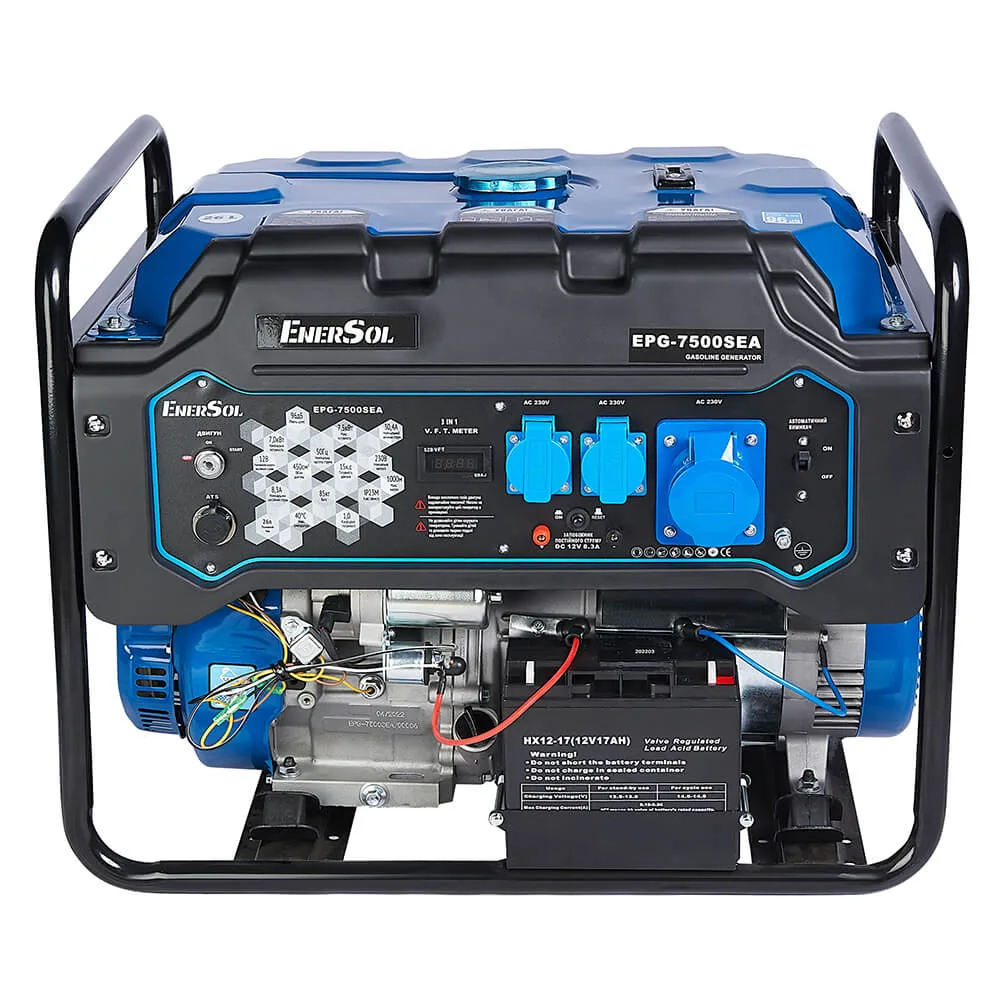 Генератор бензиновий EnerSol EPG-7500SEA, 7 кВт, електростартер