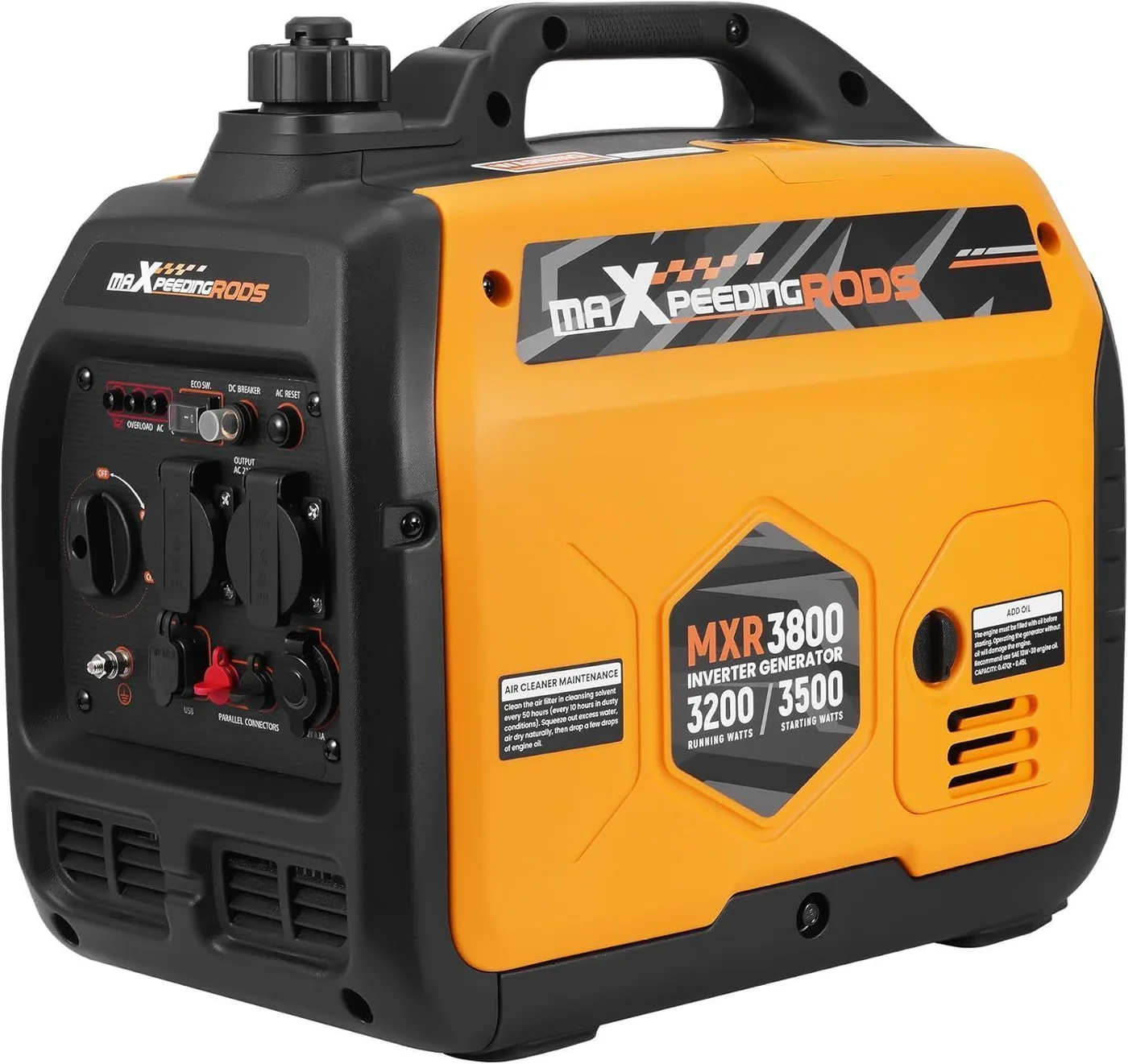 Генератор інверторний MaXpeedingRods MXR3800, 3.2 кВт, бензин, ручний стартер — фото 2