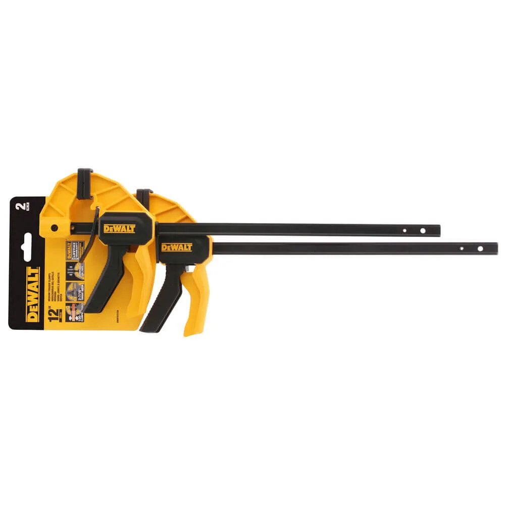 Струбцини М тригерні з максимальним зусиллям стиснення 63 кг, 2 шт DeWALT DWHT0-83158 — фото 3