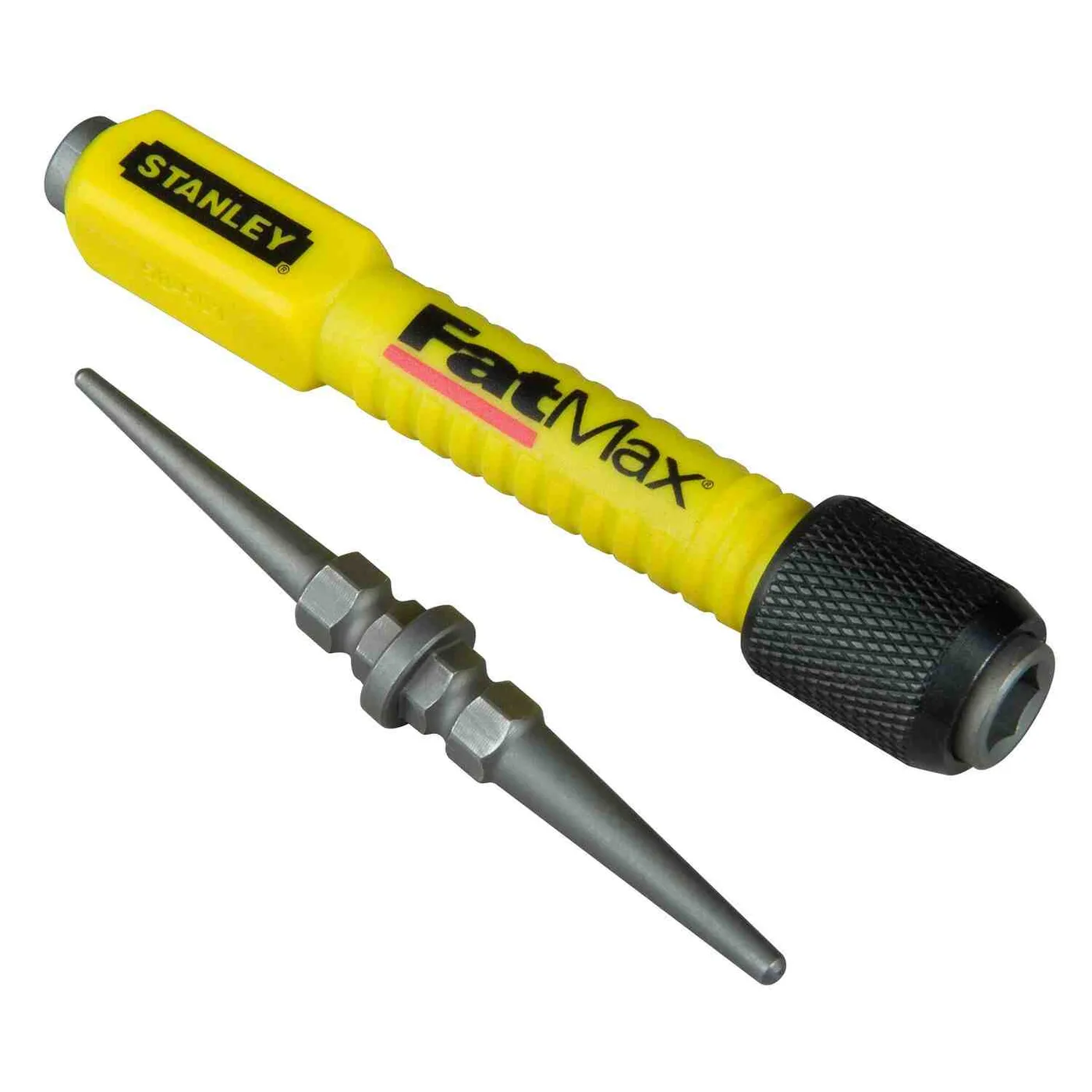 Пробоєць FatMax® Interchangeable Nail Set з переставним наконечником 0,8 мм+1,6 мм, завдовжки 76 мм STANLEY 1-58-501