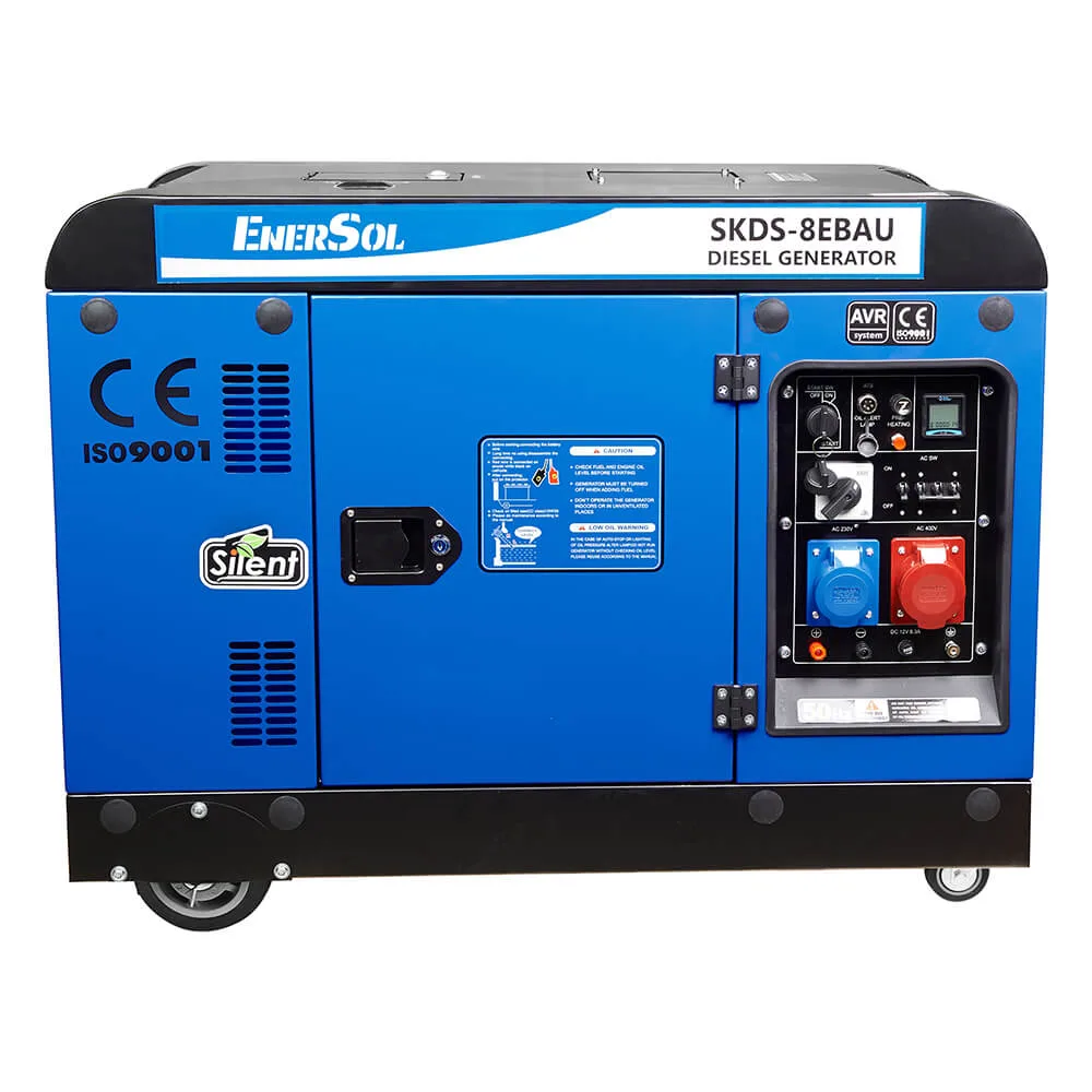 Генератор дизельний EnerSol SKDS-8EBAU, 7.5 кВт, електростартер