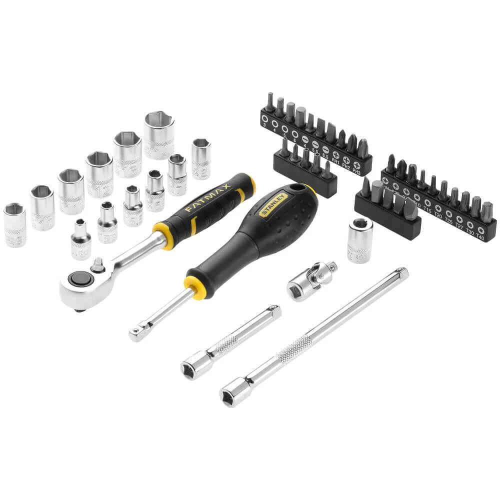 Набір торцевих головок 1/4 FATMAX® Maxi Drive, шестигранних, 48 предметів STANLEY FMMT98101-0 — фото 2
