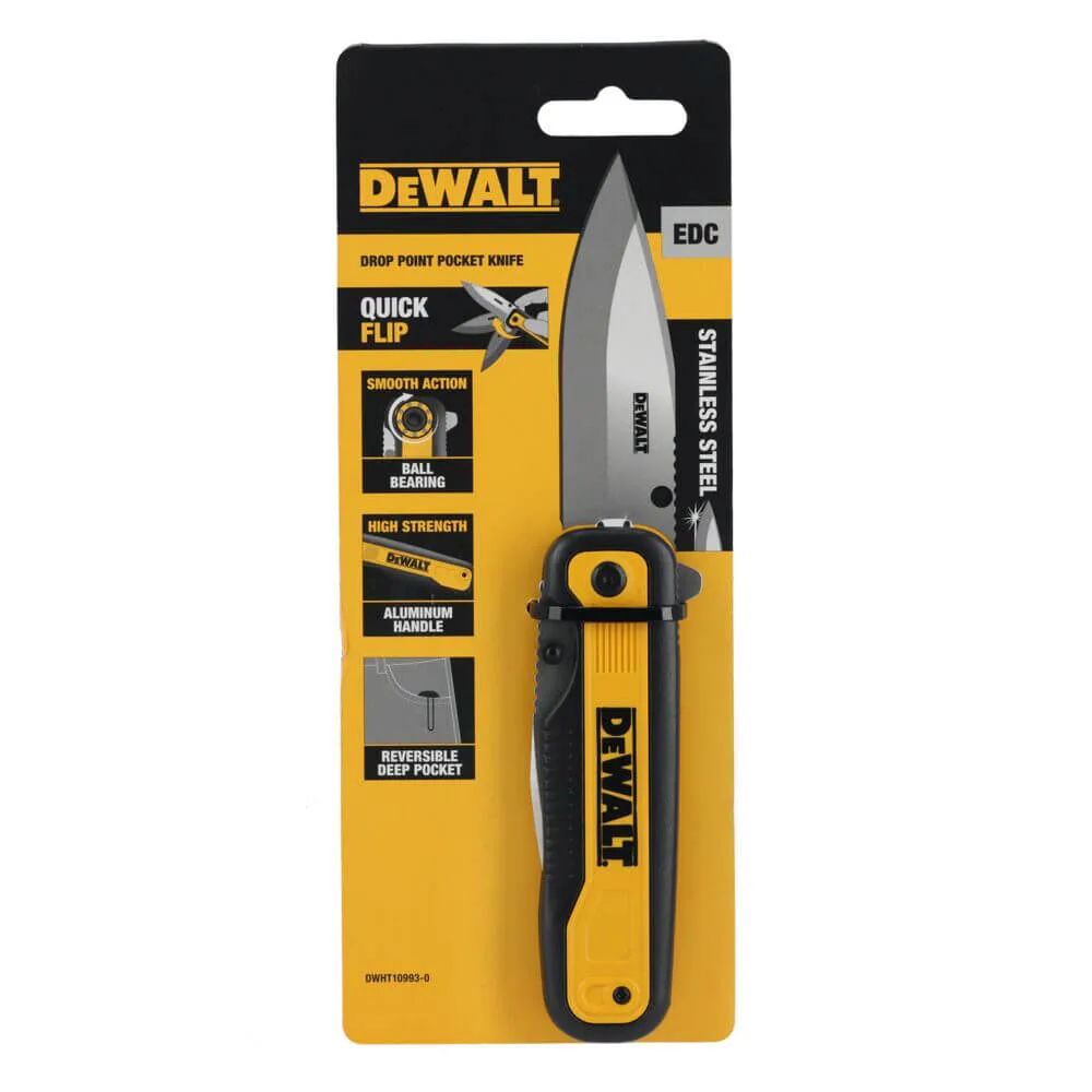 Ніж складаний з довжиною леза 84 мм DeWALT DWHT10993-0 — фото 6