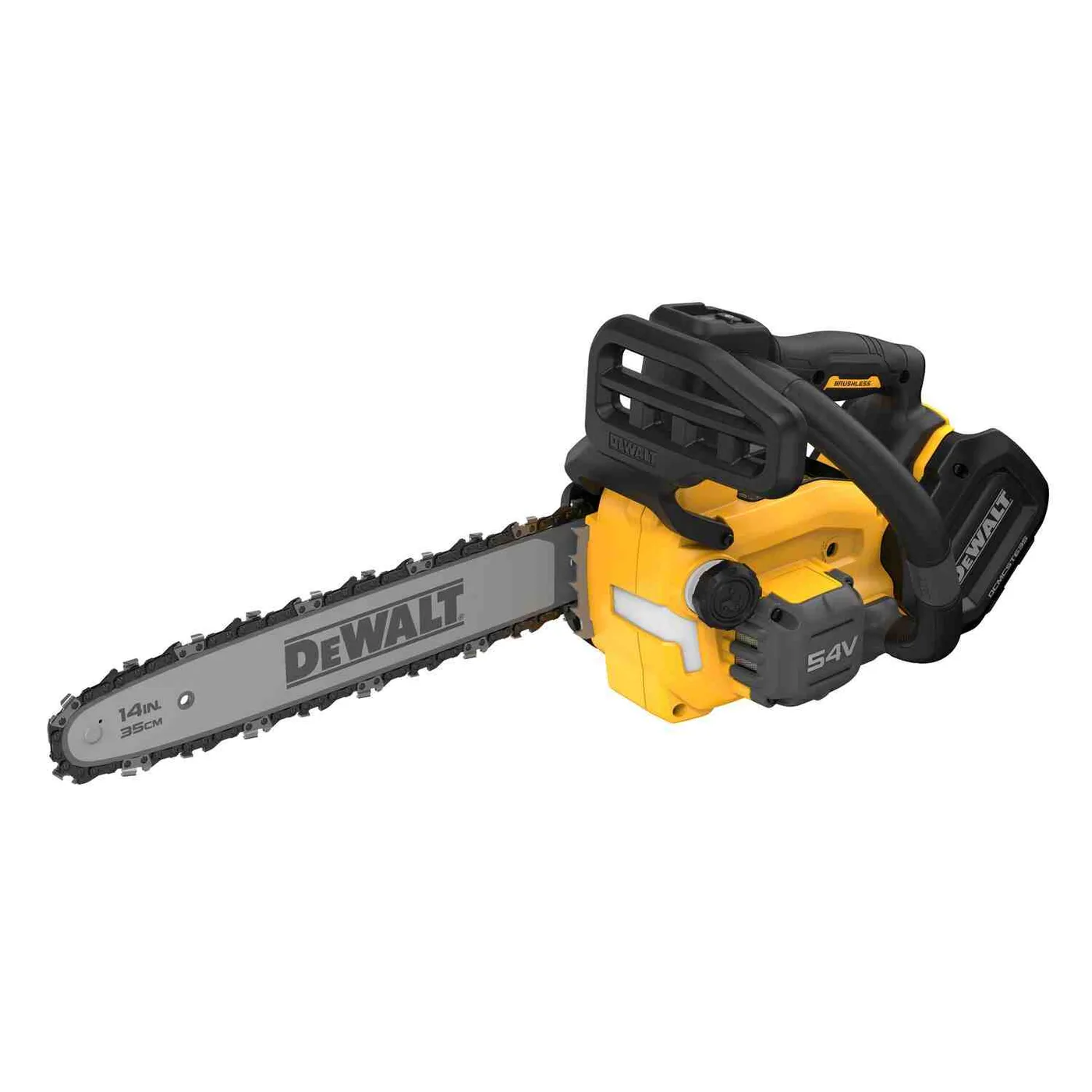 Пилка ланцюгова акумуляторна безщіткова з верхньою рукояткою DeWALT DCMCST635N — фото 2