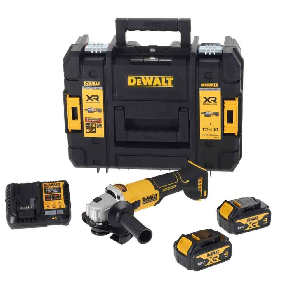 Шліфмашина кутова - болгарка акумуляторна безщіткова DeWALT DCG407M2T — фото 5