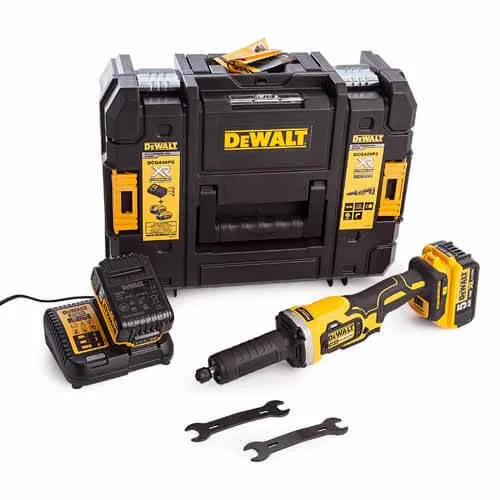 Прямошлифовальна машина акумуляторна безщіткова DeWALT DCG426P2 — фото 2