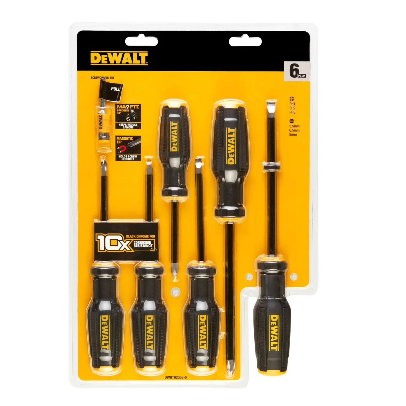 Набір викруток TOUGHSERIES™ MAX FIT®, 6 штук DeWALT DWHT62056-0 — фото 3