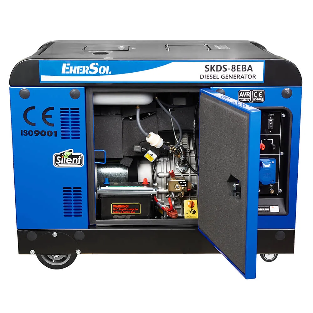 Генератор дизельний EnerSol SKDS-8EBA, 7.5 кВт, електростартер — фото 2