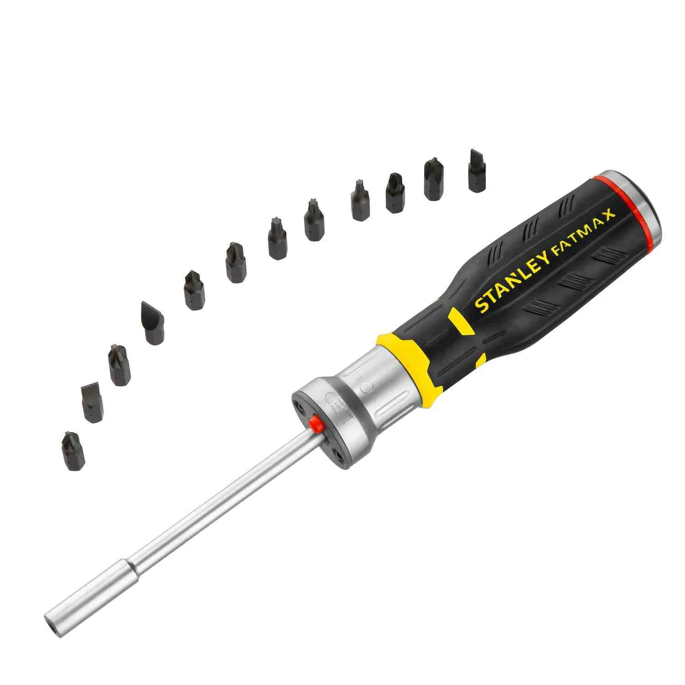 Викрутка - набір FATMAX реверсивна, зі світлодіодним підсвічуванням і дванадцятьма бітами STANLEY FMHT0-62689 — фото 6