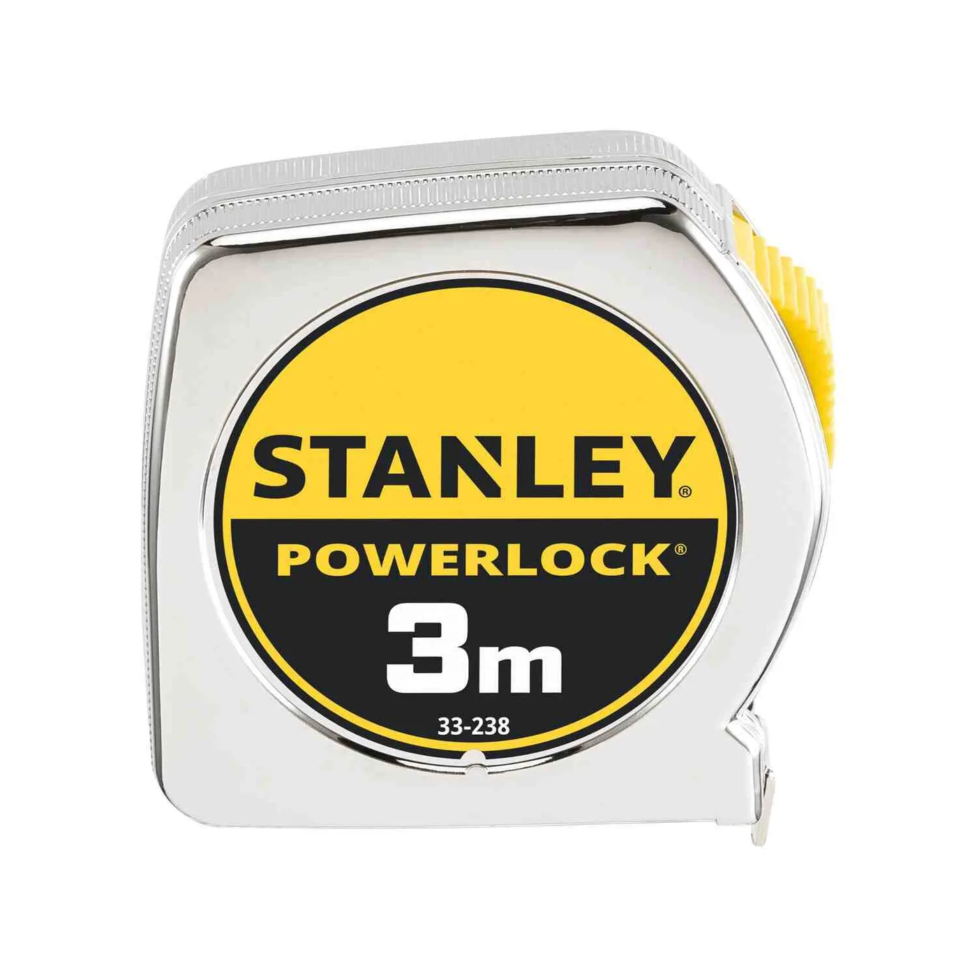 Рулетка вимірювальна Powerlock® довжиною 3 м, шириною 12,7 мм в хромованому пластмасовому корпусі STANLEY 0-33-238 — фото 2