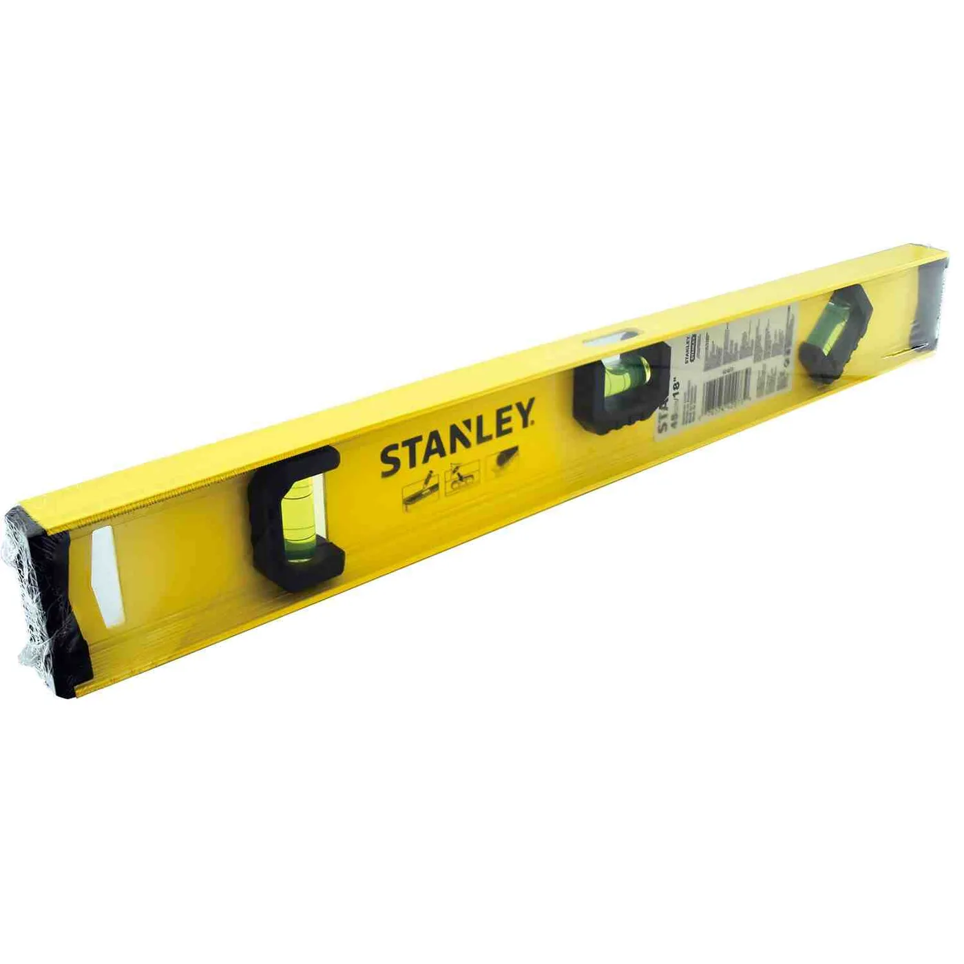 Рівень BASIC I-BEAM з алюмінію довжиною 450 мм з трьома капсулами STANLEY 0-42-073