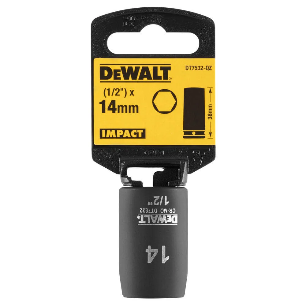Головка торцева ударна коротка IMPACT DeWALT DT7532 — фото 2