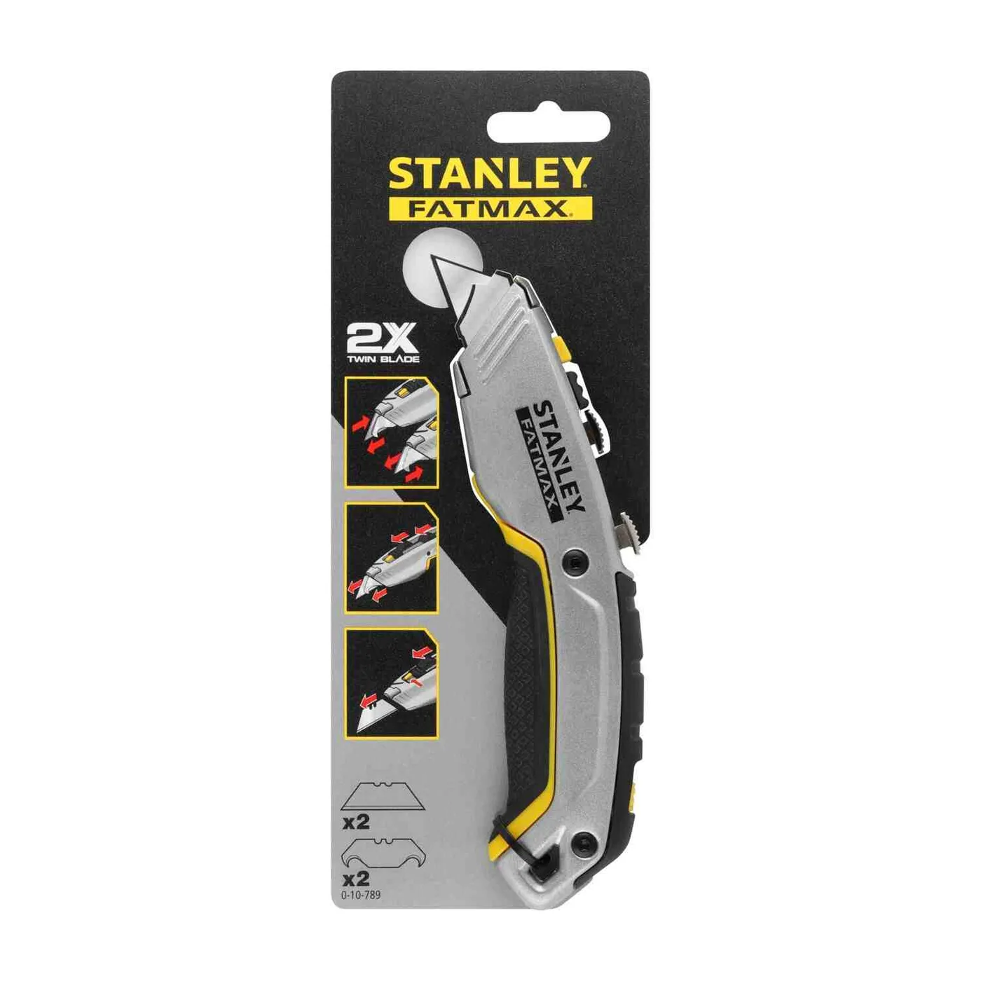 Ніж FatMax® Xtreme ™ довжиною 180 мм з двома висувними лезами для оздоблювальних робіт STANLEY 0-10-789 — фото 5