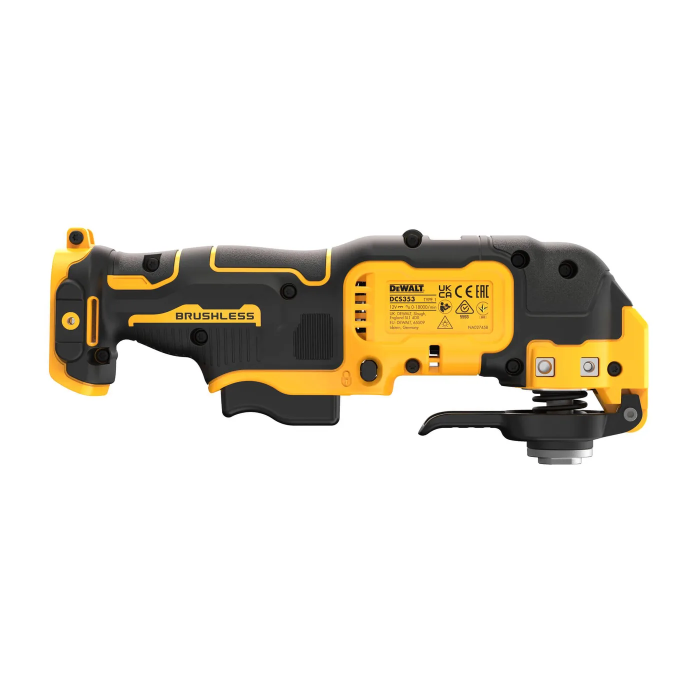 Багатофункціональний інструмент акумуляторний безщітковий DeWALT DCS353N — фото 4