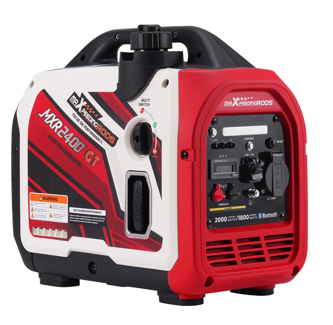 Генератор інверторний MaXpeedingRods MXR2400GT, 1.8 кВт, бензин, ручний стартер