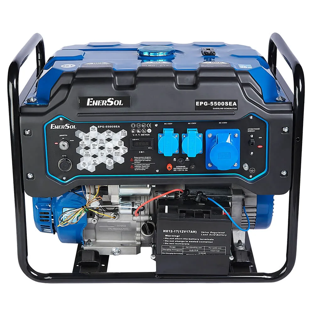 Генератор бензиновий EnerSol EPG-5500SEA, 5 кВт, електростартер