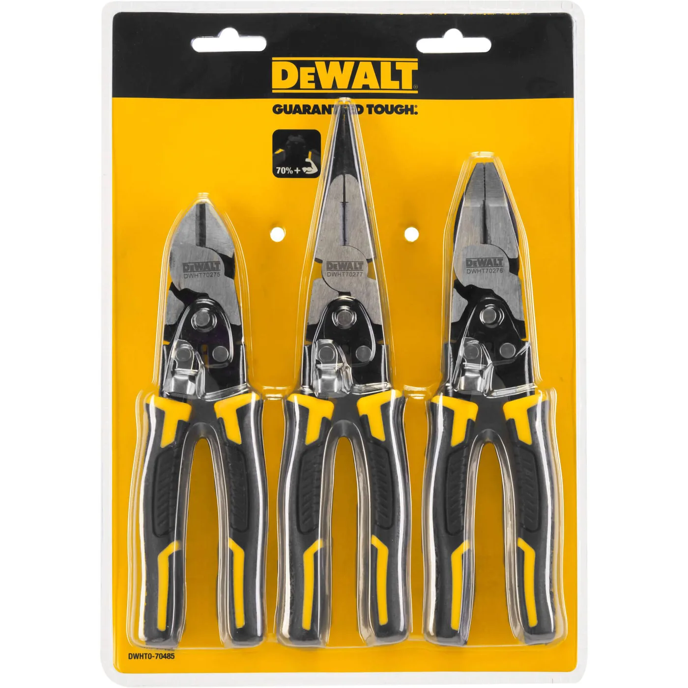 Набір з трьох шарнірно-губцевих інструментів Compound Action DeWALT DWHT0-70485 — фото 2