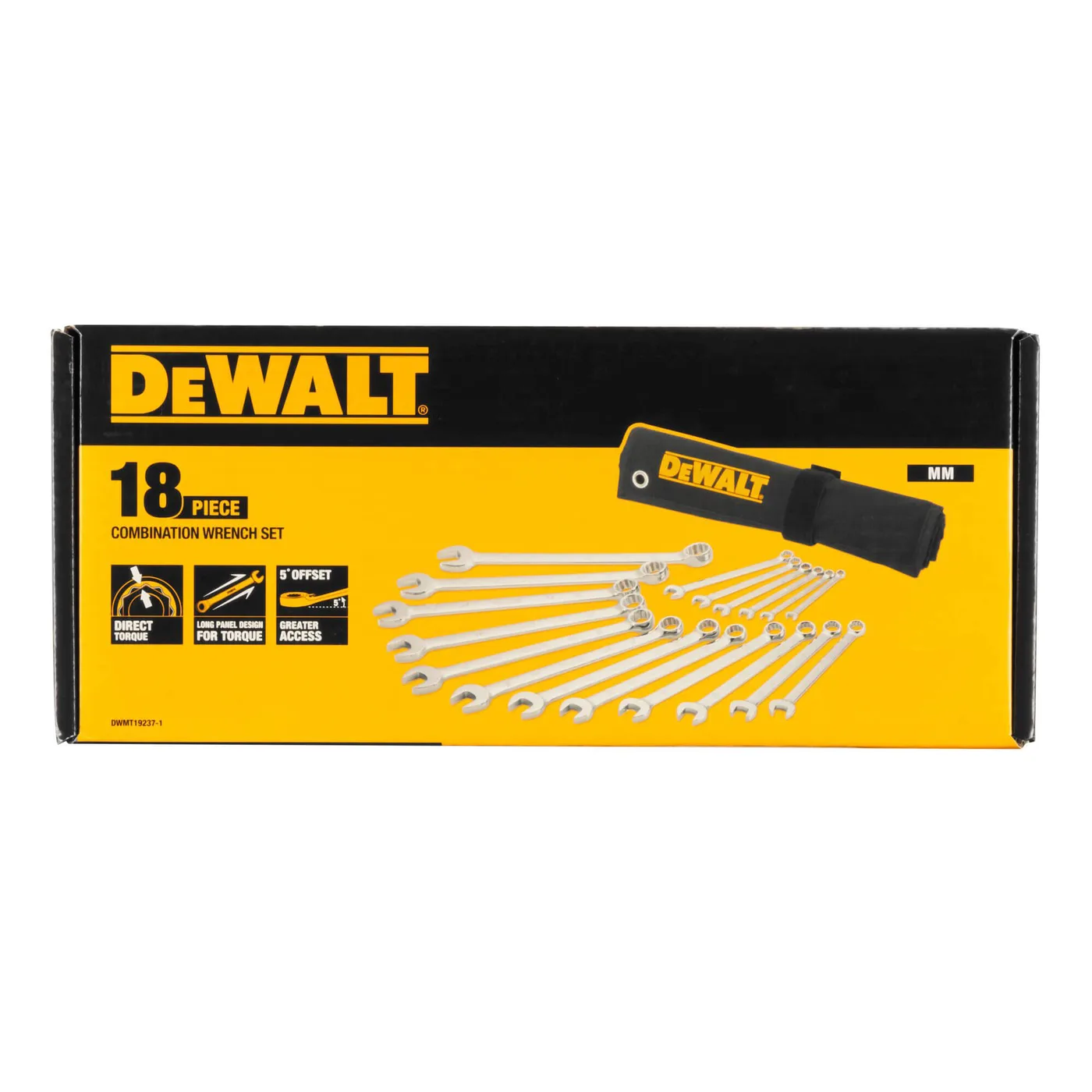 Набір ключів комбінованих, 18 штук DeWALT DWMT19237-1 — фото 2
