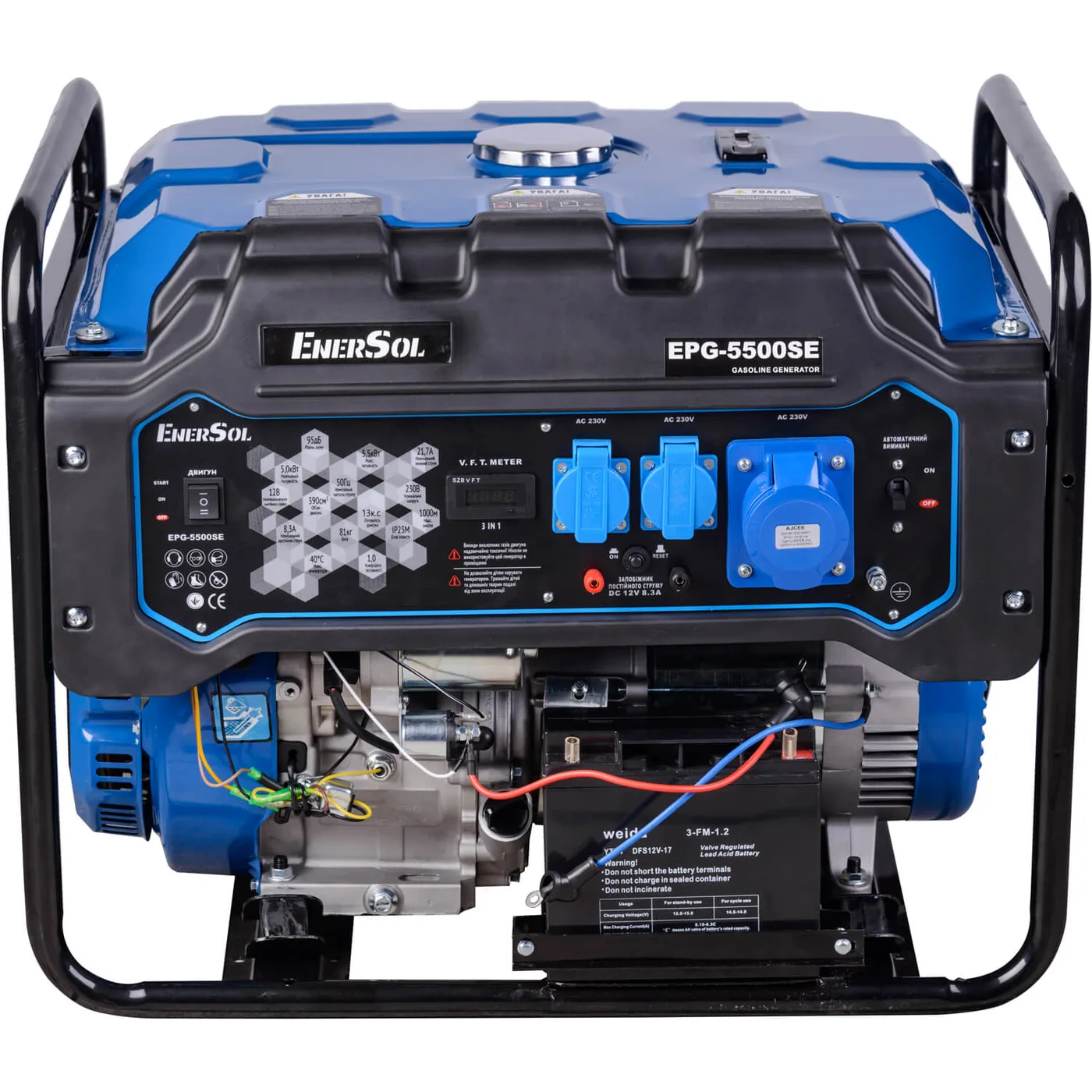 Генератор бензиновий EnerSol EPG-5500SE, 5 кВт, електростартер