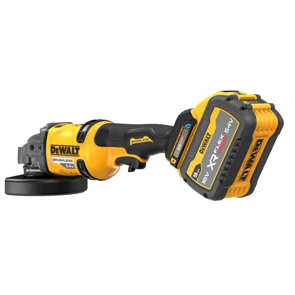 Шліфмашина кутова - болгарка акумуляторна безщіткова DeWALT DCG418SHDX2 — фото 4