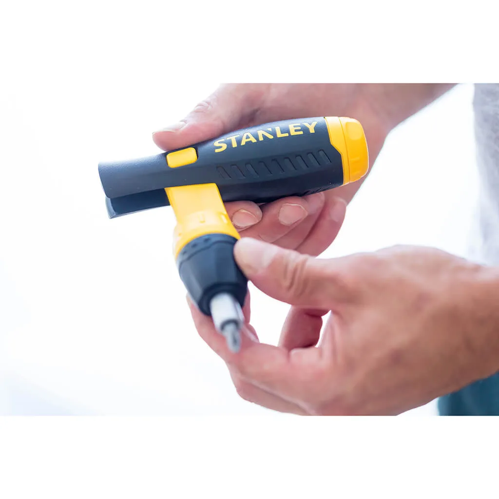 Бітотримач викруткового типу Pistol Grip Ratchet з храповим механізмом і набором з тридцяти семи біт STANLEY 0-63-038 — Уцінка — фото 3