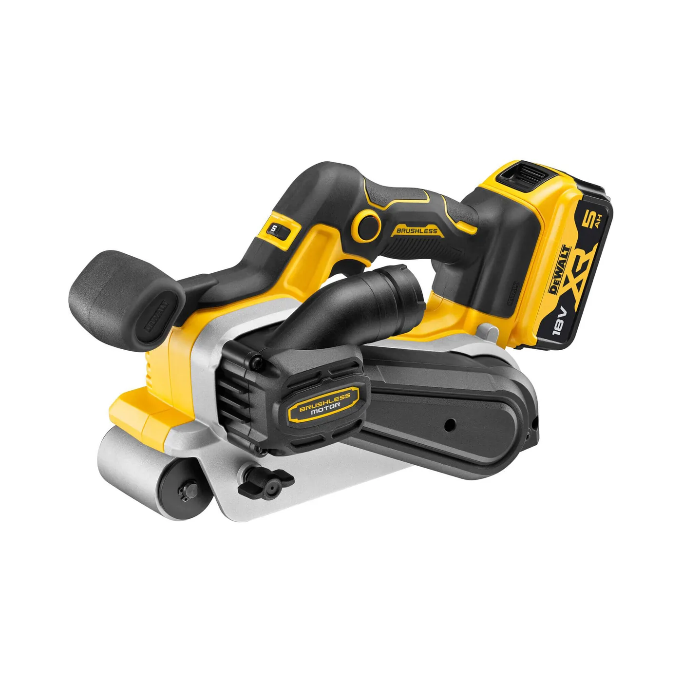 Шліфмашина стрічкова акумуляторна безщіткова DeWALT DCW220P2 — фото 3