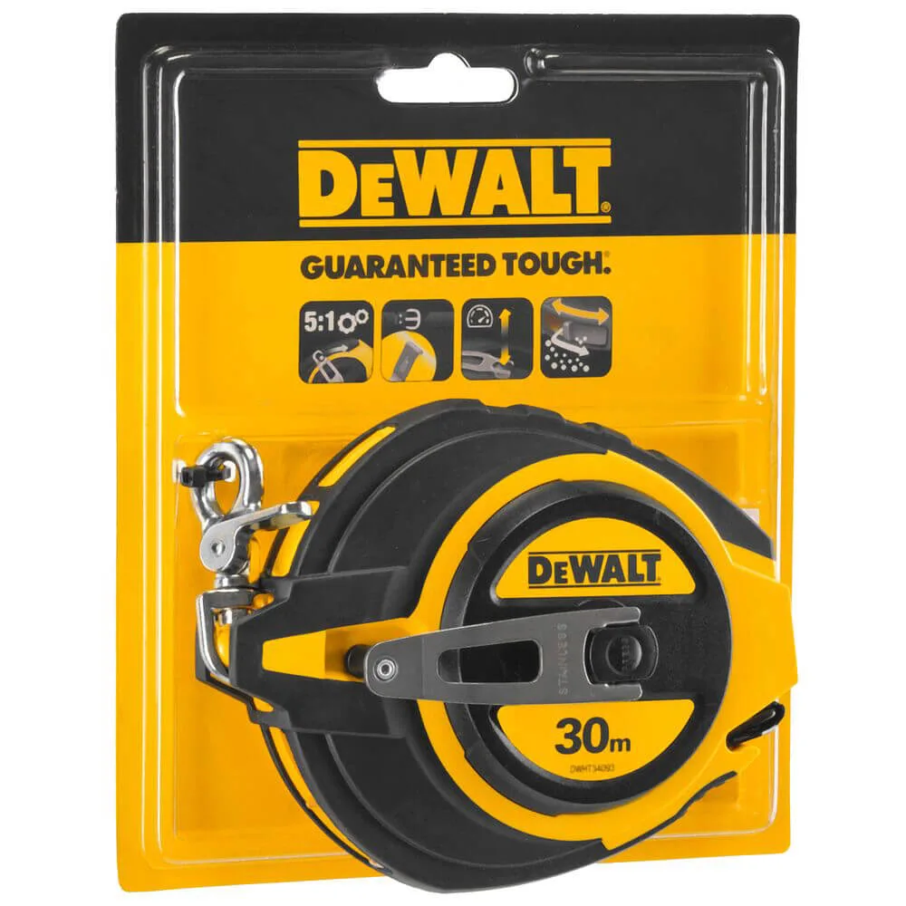 Рулетка вимірювальна Steel, 30 м х 10 мм DeWALT DWHT0-34093 — фото 3