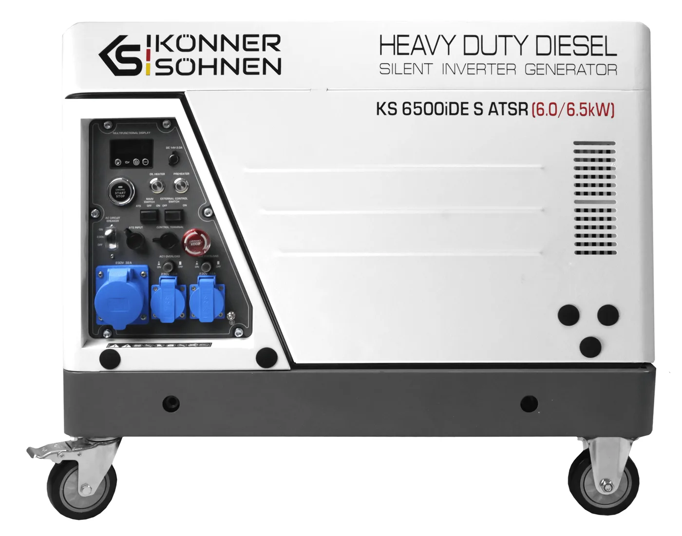 Інверторний генератор Könner & Söhnen KS 6500iDE S ATSR, 6,0 кВт, дизель, електростартер