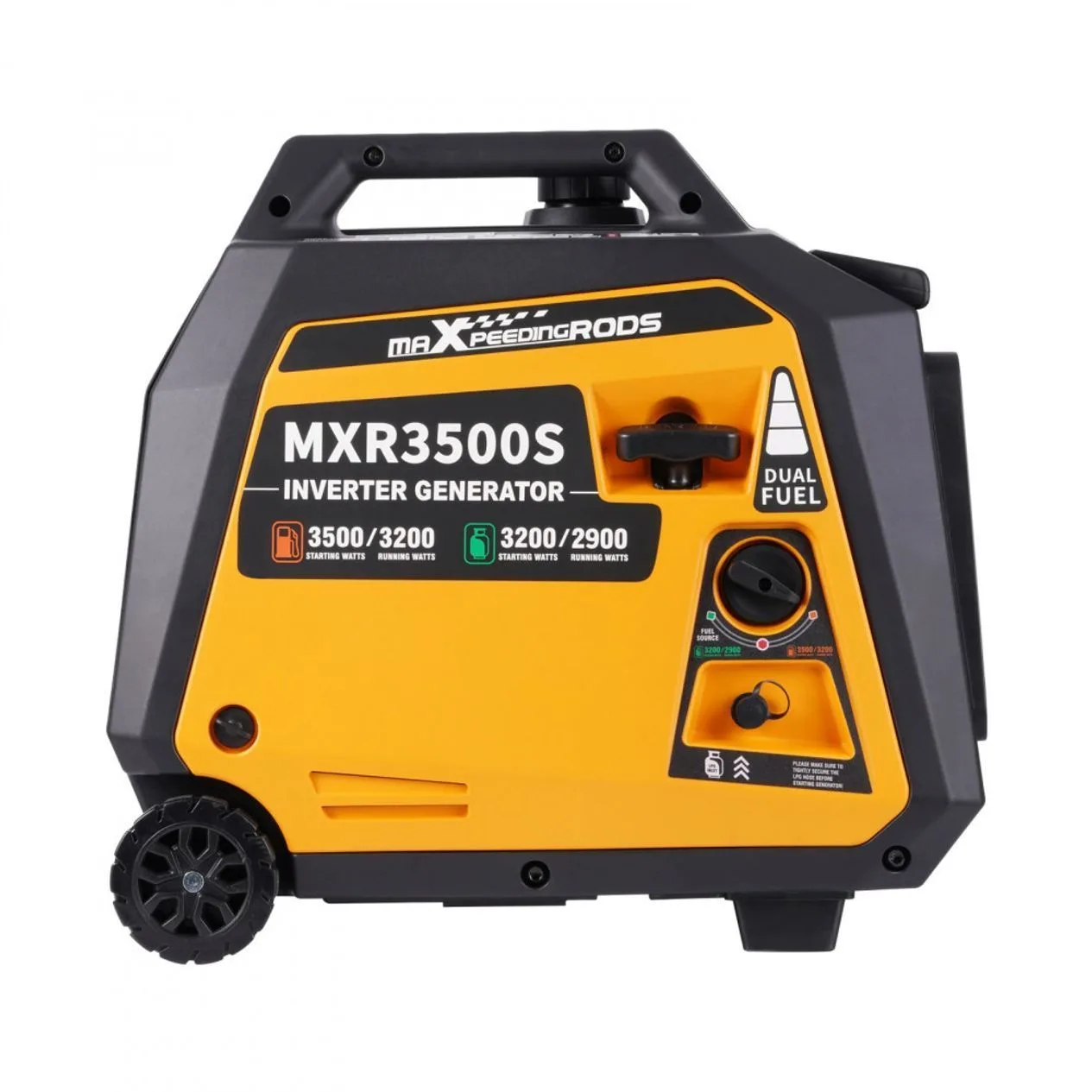 Генератор інверторний MaXpeedingRods MXR3500s, 3.2 кВт, бензин, газ (пропан-бутан), ручний стартер — фото 3