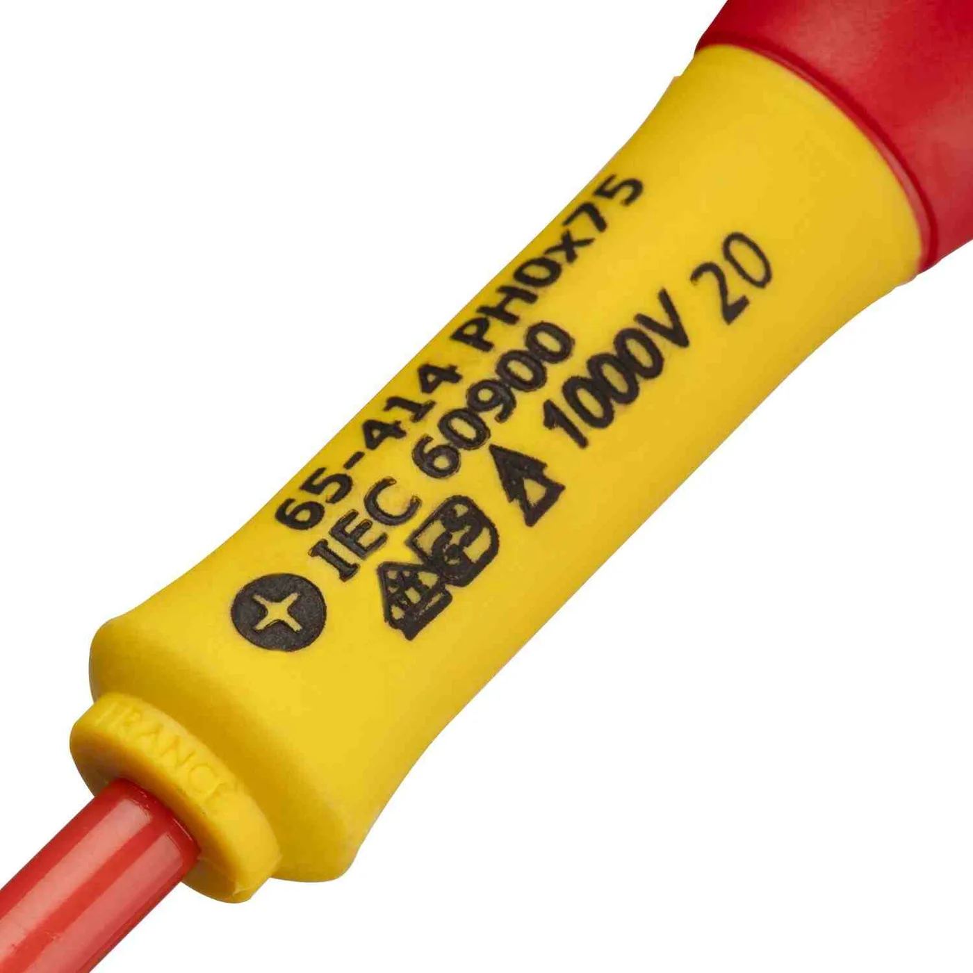 Викрутка електрика FatMax VDE 1000V ізольована з жалом під шліц Ph0 довжиною 75 мм STANLEY 0-65-414 — фото 6