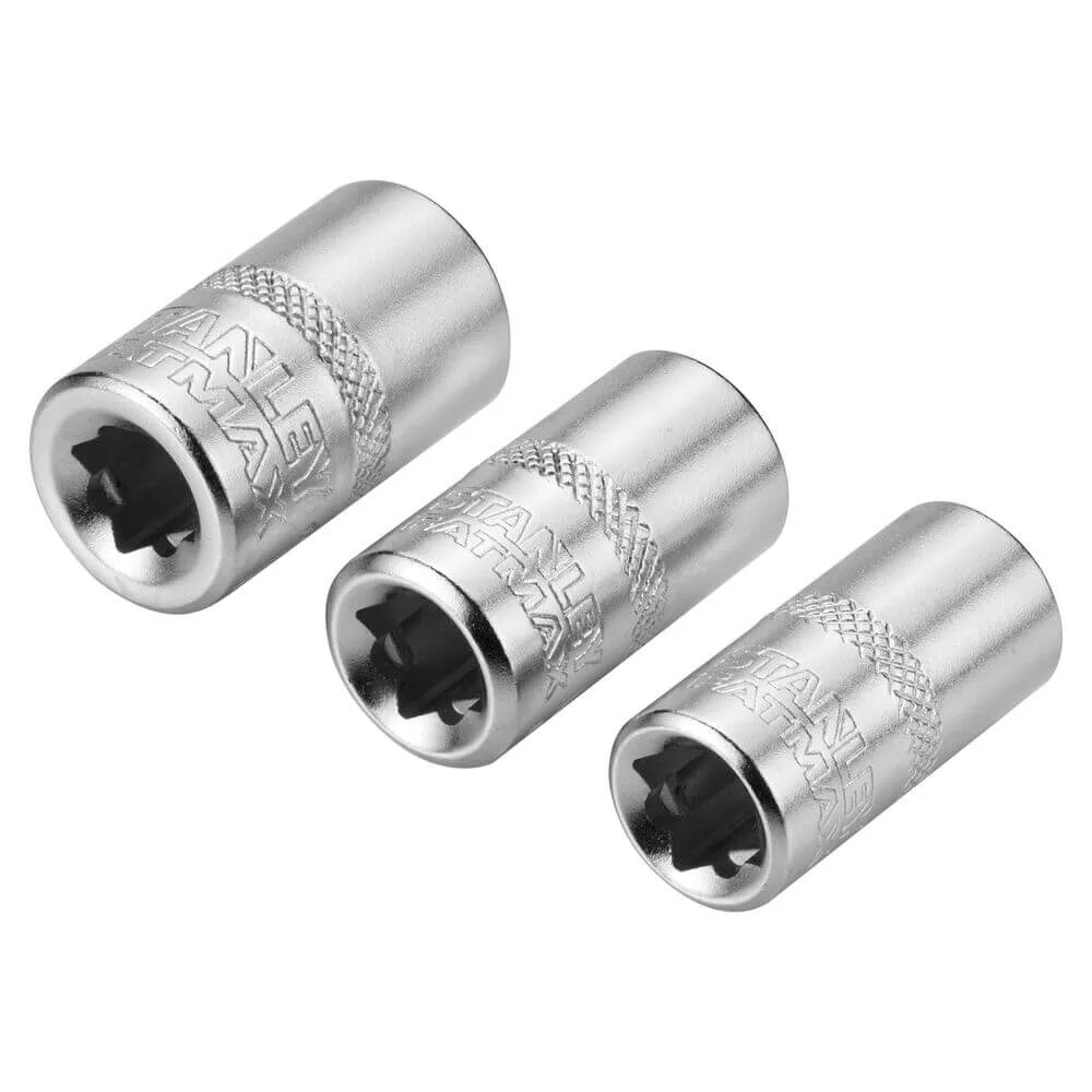 Набір торцевих головок 1/4 Maxi Drive, із шестигранним профілем, 3 шт: 8, 9, 10 мм STANLEY FMMT17091-0 — фото 5