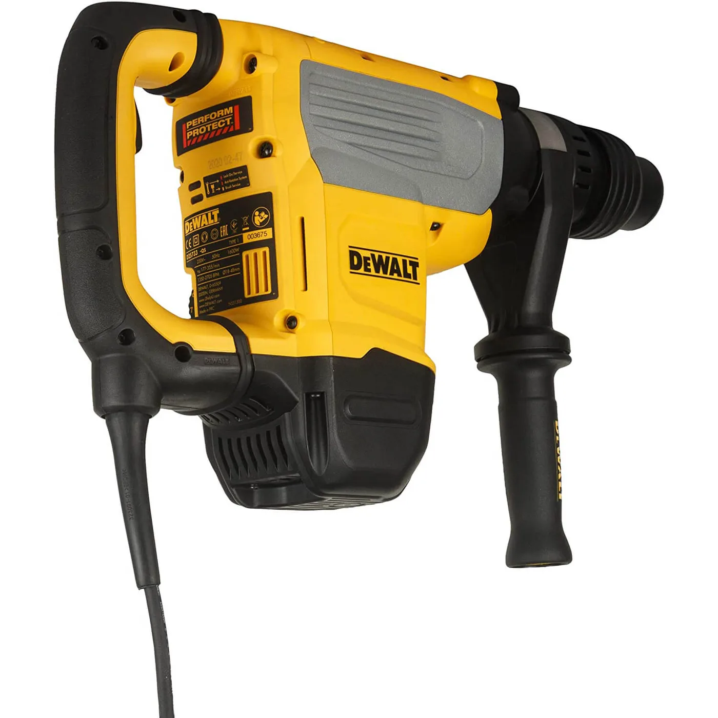 Перфоратор мережевий SDS-MAX DeWALT D25733K — фото 4
