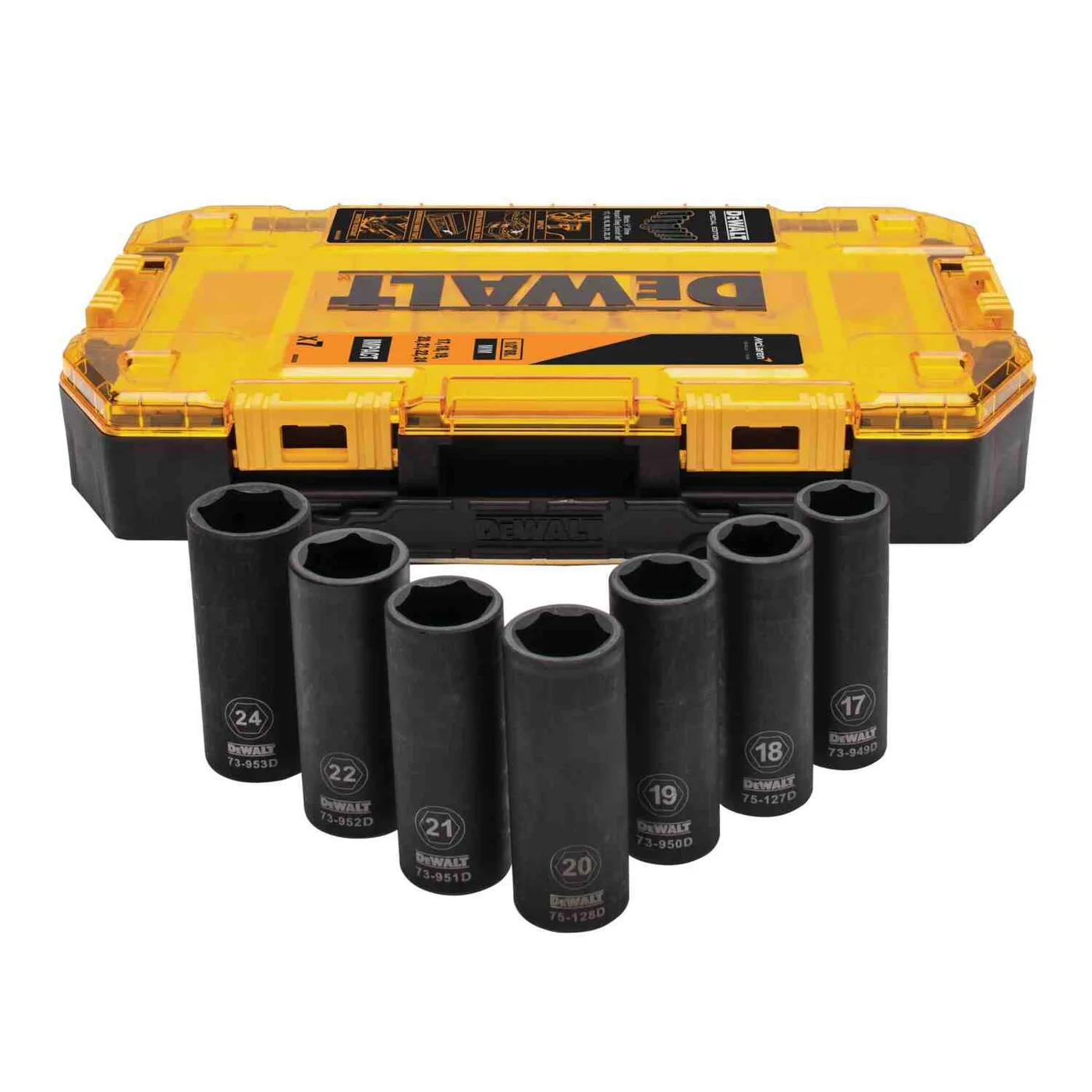 Набір ударних торцевих головок 1/2 DeWALT DT70905