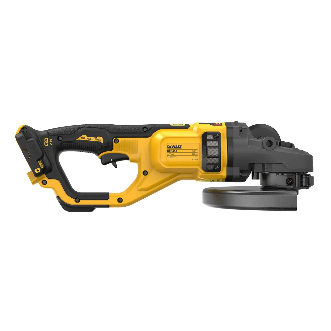 Шліфмашина кутова - болгарка акумуляторна безщіткова DeWALT DCG460NK — фото 3