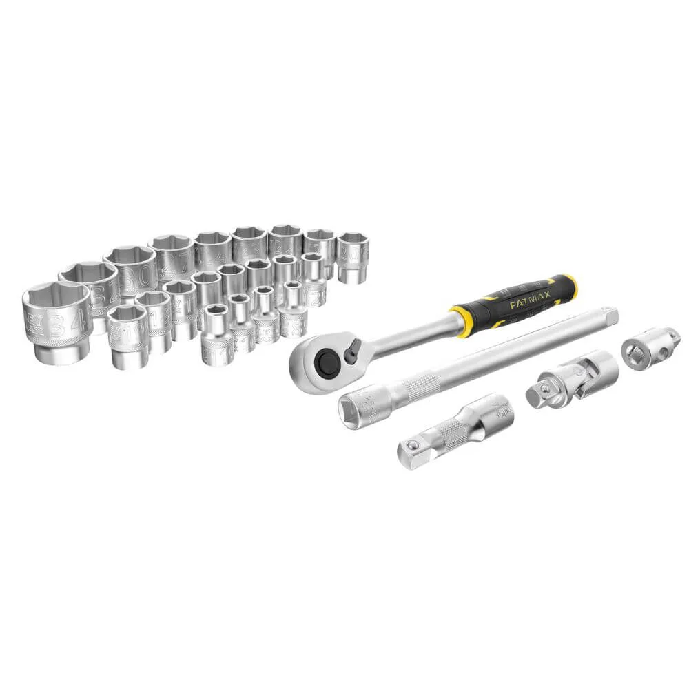 Набір торцевих головок 1/2 FATMAX® Maxi Drive, шестигранних, 26 предметів STANLEY FMMT98103-1 — фото 3