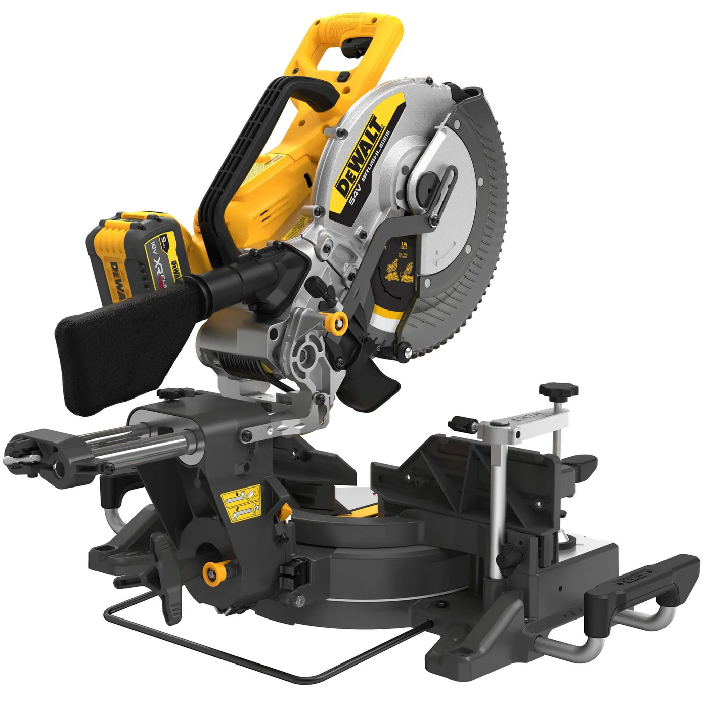 Пилка торцювальна акумуляторна безщіткова DeWALT DCS781X2 — фото 2