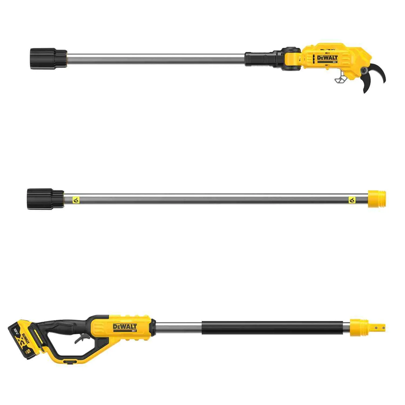 Ножиці садові - секатор зі штангою акумуляторний DeWALT DCMPP569P1 — фото 3